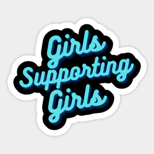 v2 Blue Girls Supporting Girls Sticker